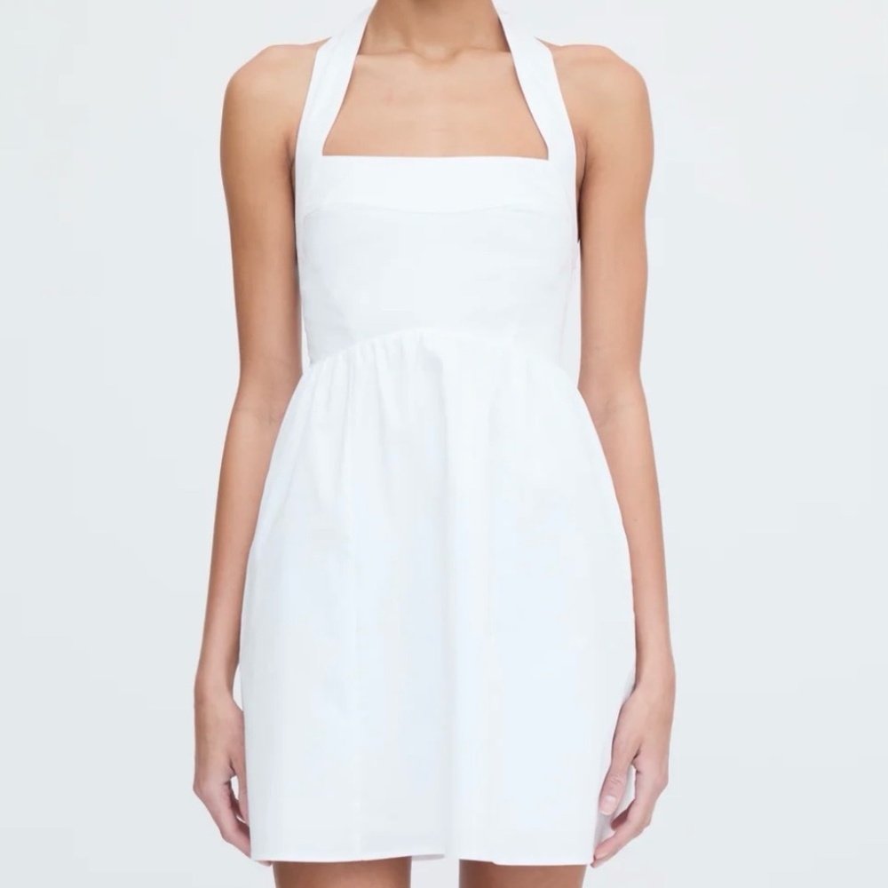 Hill House Home NEW WITH TAGS! OG = $218!! White mini dress with tie bow!